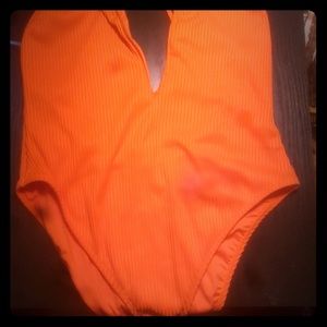 Orange swimsuit